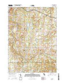 Alto Michigan Historical topographic map, 1:24000 scale, 7.5 X 7.5 Minute, Year 2014
