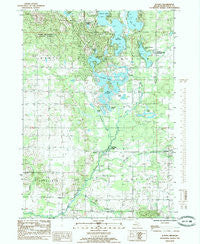 Altona Michigan Historical topographic map, 1:24000 scale, 7.5 X 7.5 Minute, Year 1985