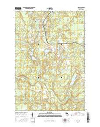 Amasa Michigan Current topographic map, 1:24000 scale, 7.5 X 7.5 Minute, Year 2016