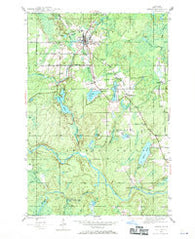 Amasa Michigan Historical topographic map, 1:24000 scale, 7.5 X 7.5 Minute, Year 1945