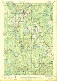 Amasa Michigan Historical topographic map, 1:24000 scale, 7.5 X 7.5 Minute, Year 1947