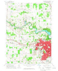 Ann Arbor West Michigan Historical topographic map, 1:24000 scale, 7.5 X 7.5 Minute, Year 1965