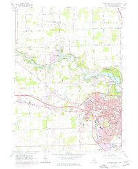 Ann Arbor West Michigan Historical topographic map, 1:24000 scale, 7.5 X 7.5 Minute, Year 1965