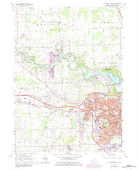 Ann Arbor West Michigan Historical topographic map, 1:24000 scale, 7.5 X 7.5 Minute, Year 1965