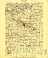 Ann Arbor Michigan Historical topographic map, 1:125000 scale, 30 X 30 Minute, Year 1908