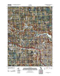 Ann Arbor West Michigan Historical topographic map, 1:24000 scale, 7.5 X 7.5 Minute, Year 2011
