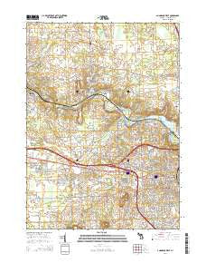 Ann Arbor West Michigan Historical topographic map, 1:24000 scale, 7.5 X 7.5 Minute, Year 2014