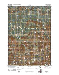 Arlene Michigan Historical topographic map, 1:24000 scale, 7.5 X 7.5 Minute, Year 2011