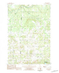 Arlene Michigan Historical topographic map, 1:24000 scale, 7.5 X 7.5 Minute, Year 1983