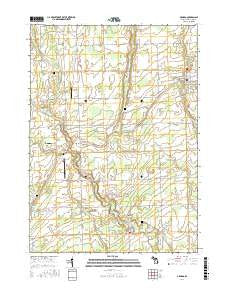 Armada Michigan Current topographic map, 1:24000 scale, 7.5 X 7.5 Minute, Year 2017