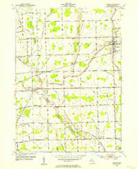 Armada Michigan Historical topographic map, 1:24000 scale, 7.5 X 7.5 Minute, Year 1952
