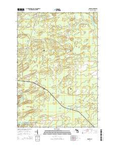 Arnold Michigan Historical topographic map, 1:24000 scale, 7.5 X 7.5 Minute, Year 2014
