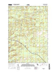 Arnold Michigan Current topographic map, 1:24000 scale, 7.5 X 7.5 Minute, Year 2017