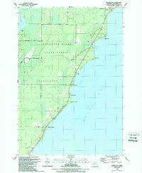 Arthur Bay Michigan Historical topographic map, 1:24000 scale, 7.5 X 7.5 Minute, Year 1989