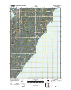 Arthur Bay Michigan Historical topographic map, 1:24000 scale, 7.5 X 7.5 Minute, Year 2011