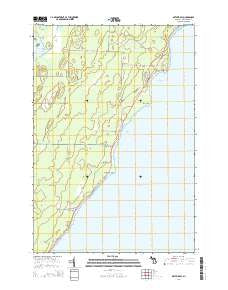 Arthur Bay Michigan Historical topographic map, 1:24000 scale, 7.5 X 7.5 Minute, Year 2014