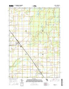 Ashley Michigan Historical topographic map, 1:24000 scale, 7.5 X 7.5 Minute, Year 2014