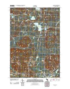Atlanta Michigan Historical topographic map, 1:24000 scale, 7.5 X 7.5 Minute, Year 2011