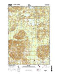 Atlanta Michigan Current topographic map, 1:24000 scale, 7.5 X 7.5 Minute, Year 2017