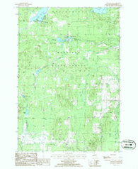 Atlanta SE Michigan Historical topographic map, 1:24000 scale, 7.5 X 7.5 Minute, Year 1986