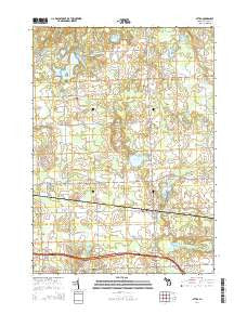 Attica Michigan Historical topographic map, 1:24000 scale, 7.5 X 7.5 Minute, Year 2014