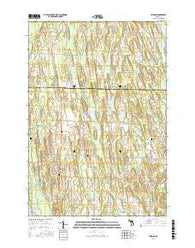 Atwood Michigan Current topographic map, 1:24000 scale, 7.5 X 7.5 Minute, Year 2016