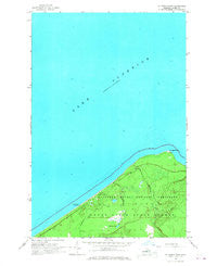 Au Sable Point Michigan Historical topographic map, 1:24000 scale, 7.5 X 7.5 Minute, Year 1966