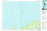 Au Sable Point Michigan Historical topographic map, 1:100000 scale, 30 X 60 Minute, Year 1984