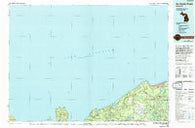 Au Sable Point Michigan Historical topographic map, 1:100000 scale, 30 X 60 Minute, Year 1984