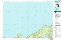 Au Sable Point Michigan Historical topographic map, 1:100000 scale, 30 X 60 Minute, Year 1984