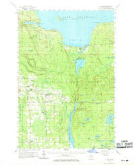 Au Train Michigan Historical topographic map, 1:62500 scale, 15 X 15 Minute, Year 1958
