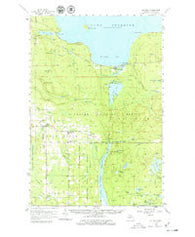 Au Train Michigan Historical topographic map, 1:62500 scale, 15 X 15 Minute, Year 1958