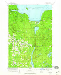 Au Train Michigan Historical topographic map, 1:62500 scale, 15 X 15 Minute, Year 1958