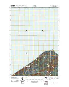 Au Sable Point Michigan Historical topographic map, 1:24000 scale, 7.5 X 7.5 Minute, Year 2011