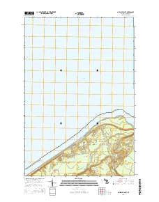 Au Sable Point Michigan Historical topographic map, 1:24000 scale, 7.5 X 7.5 Minute, Year 2014