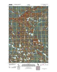 Au Sable Point SE Michigan Historical topographic map, 1:24000 scale, 7.5 X 7.5 Minute, Year 2011