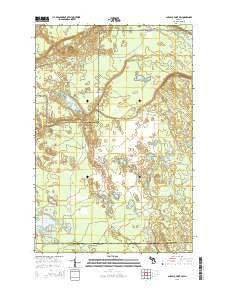 Au Sable Point SW Michigan Historical topographic map, 1:24000 scale, 7.5 X 7.5 Minute, Year 2014