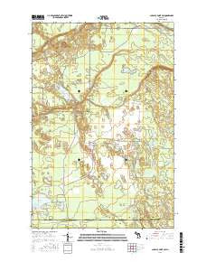 Au Sable Point SW Michigan Current topographic map, 1:24000 scale, 7.5 X 7.5 Minute, Year 2017