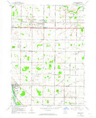 Auburn Michigan Historical topographic map, 1:24000 scale, 7.5 X 7.5 Minute, Year 1962