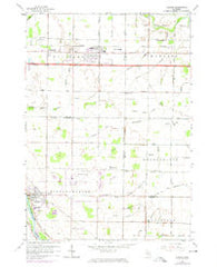 Auburn Michigan Historical topographic map, 1:24000 scale, 7.5 X 7.5 Minute, Year 1962