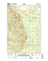 Auger Lake Michigan Historical topographic map, 1:24000 scale, 7.5 X 7.5 Minute, Year 2014