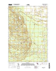 Auger Lake Michigan Current topographic map, 1:24000 scale, 7.5 X 7.5 Minute, Year 2017
