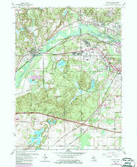Augusta Michigan Historical topographic map, 1:24000 scale, 7.5 X 7.5 Minute, Year 1961