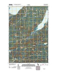 Aura Michigan Historical topographic map, 1:24000 scale, 7.5 X 7.5 Minute, Year 2011