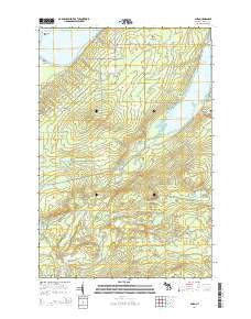 Aura Michigan Historical topographic map, 1:24000 scale, 7.5 X 7.5 Minute, Year 2014