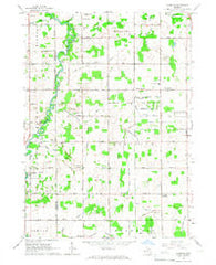 Aurelius Michigan Historical topographic map, 1:24000 scale, 7.5 X 7.5 Minute, Year 1965