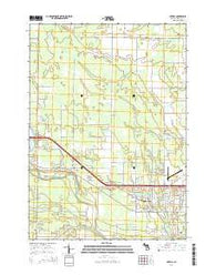 Averill Michigan Historical topographic map, 1:24000 scale, 7.5 X 7.5 Minute, Year 2014