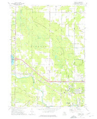 Averill Michigan Historical topographic map, 1:24000 scale, 7.5 X 7.5 Minute, Year 1973
