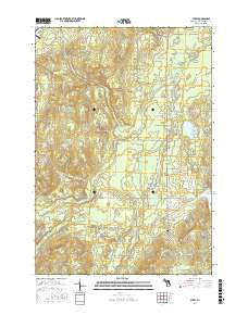 Avery Michigan Current topographic map, 1:24000 scale, 7.5 X 7.5 Minute, Year 2017