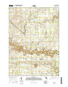 Avoca Michigan Current topographic map, 1:24000 scale, 7.5 X 7.5 Minute, Year 2016
